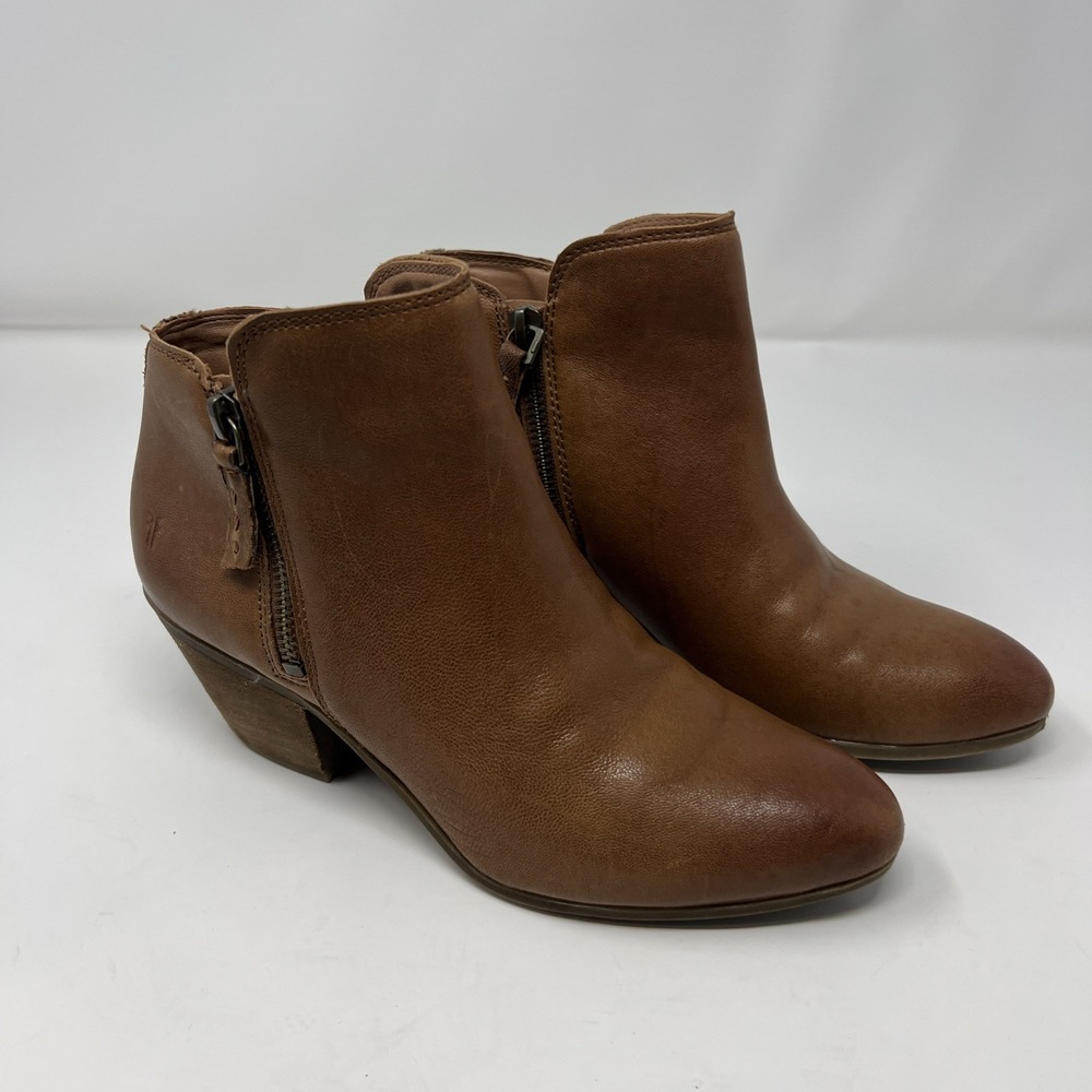 Frye Tan Leather Booties